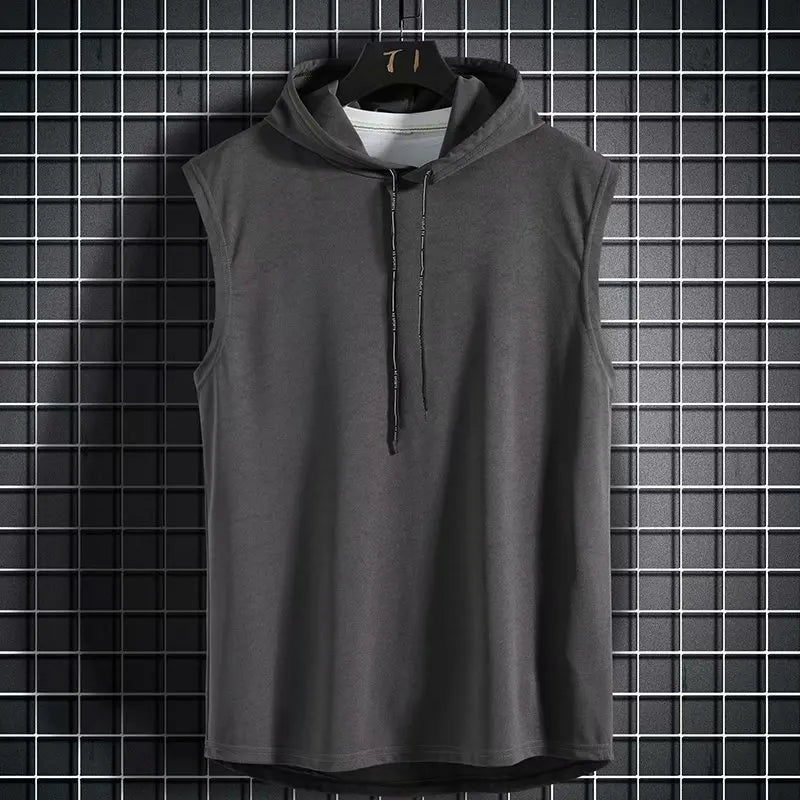 Mens Gym Thin Hoodie Long Sleeve Hoodies With Mask Sweatshirt Casual Splice Large Open-Forked Mask Hoodie Sweatshirt Hooded Tops