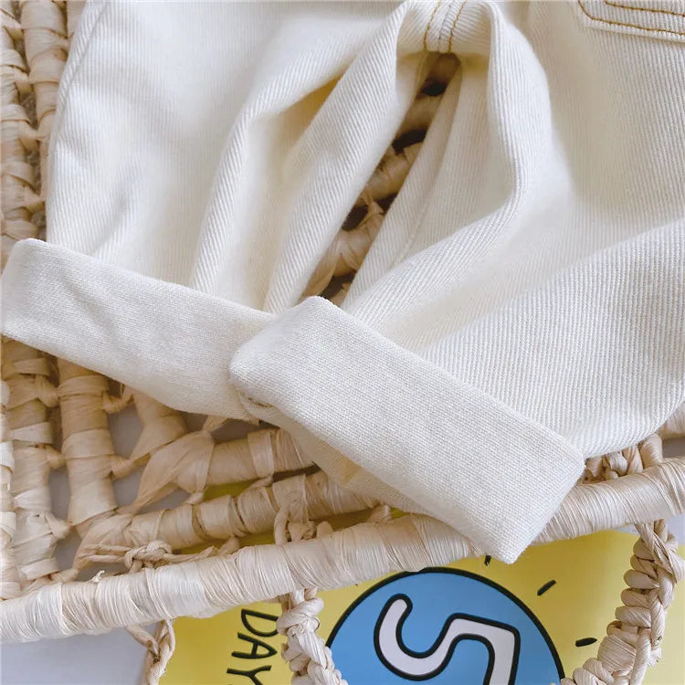 New Children's Girls Boys Jeans Casual High Waist Kids Pants Spring Autumn Baby Boy Girl Long Trousers Outwear Age For 9M-4Years