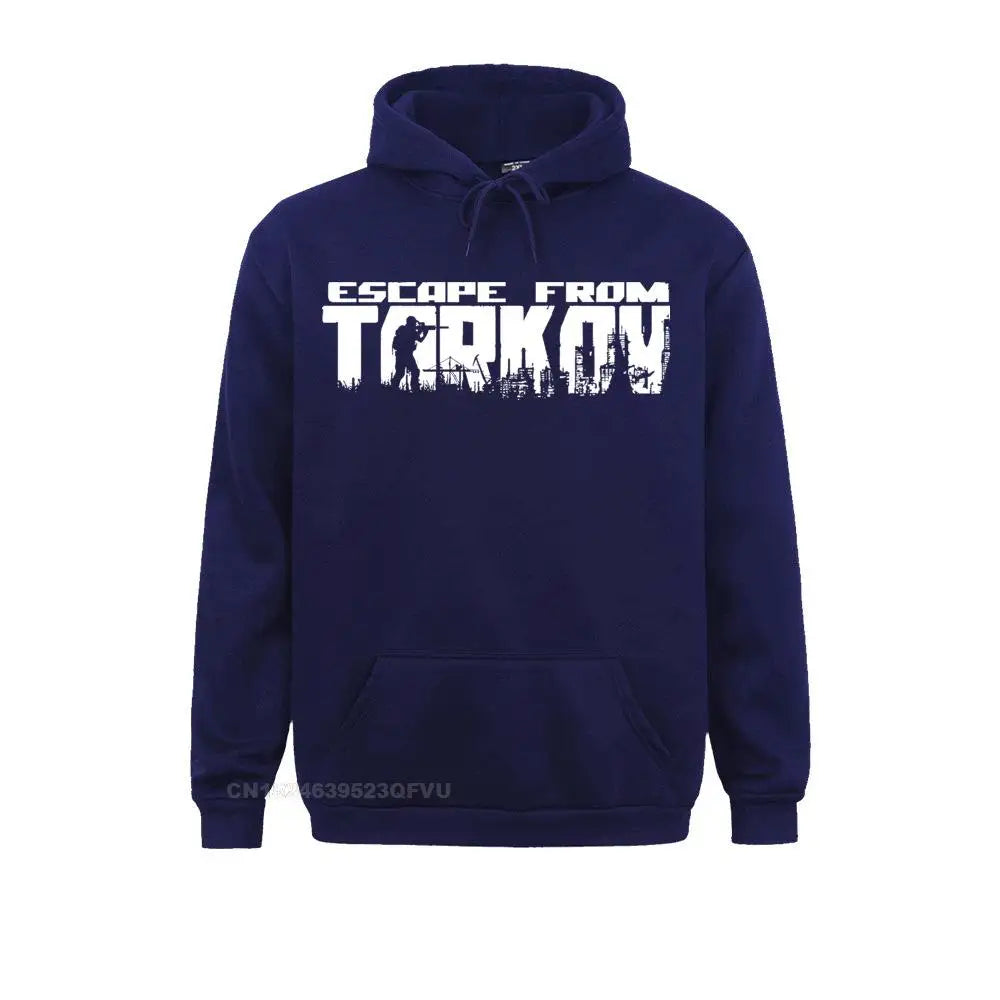 Mens Extended Sweater Escape From Tarkov Camisas Shooter Survival Battle Gaming Russia Game 3D Hoodies Harajuku
