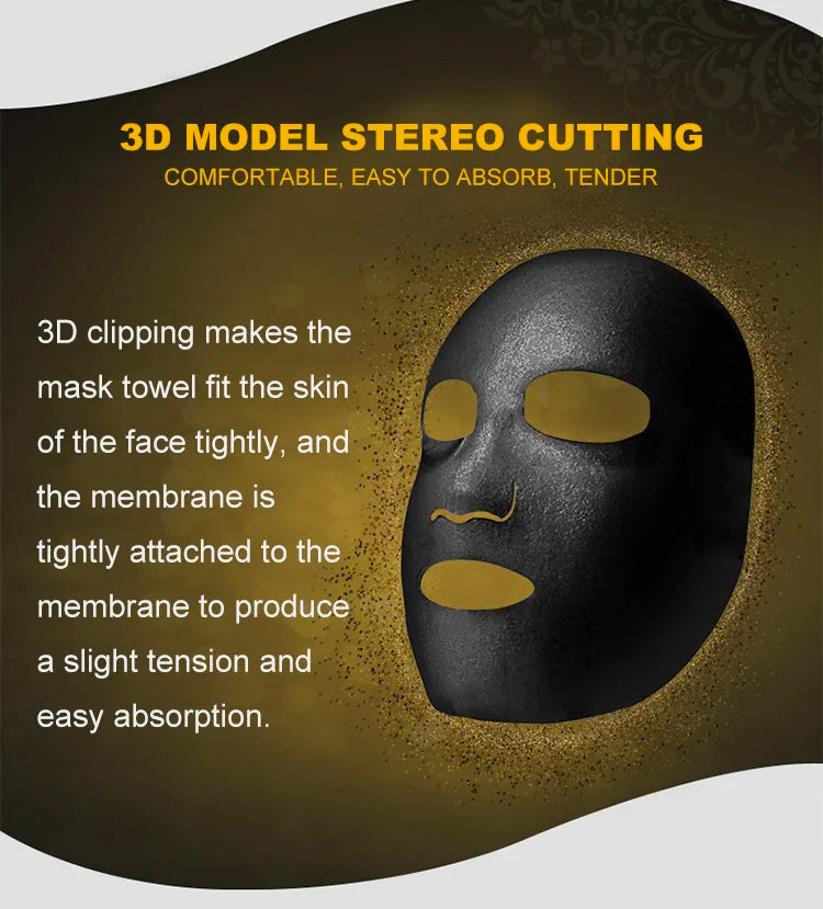 Snail Essence Net Facial Muscle Black Mask Moisturizing Exfoliating Skin Care Collagen Face Disposable Korean Cosmetics 1pc