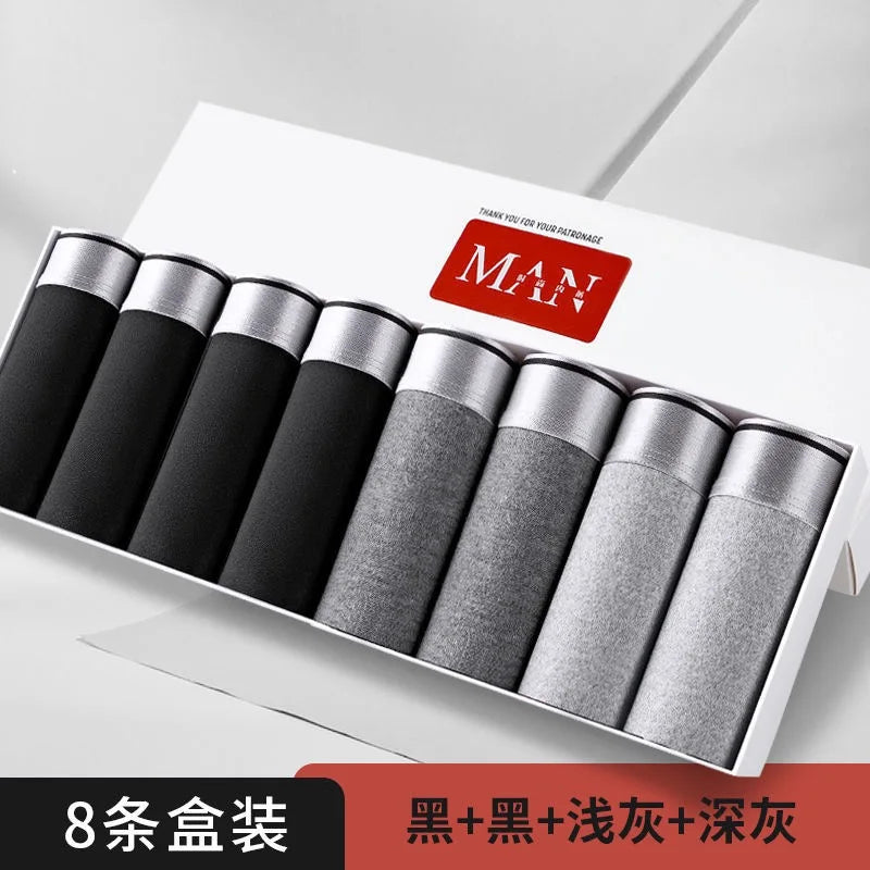 New Men's Underwears Men Panties Boxers Breathable Sexy Male Boxer Solid Underpants Comfortable Plus Size  Mens Underwear Boxers