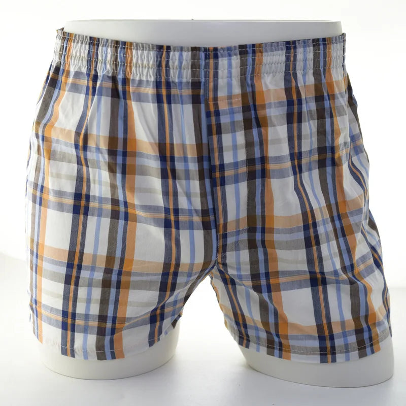 1pcs Mens Underwear Woven Boxer Hombre  Men Breathable Boxershorts Cotton Panties Male Gauze Shorts Plus Size