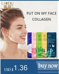 Snail Essence Net Facial Muscle Black Mask Moisturizing Exfoliating Skin Care Collagen Face Disposable Korean Cosmetics 1pc