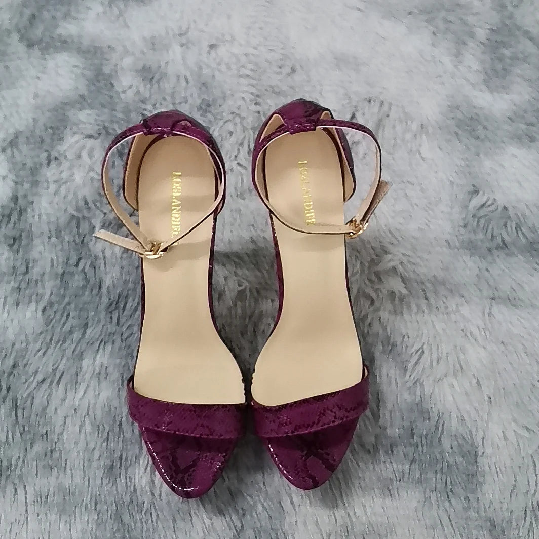 Women Sandals Sexy Serpentine Open Toes Buckle Strap Sandal 14cm Supper High Heels Nighclub Platform Party Dress Wedding Shoes