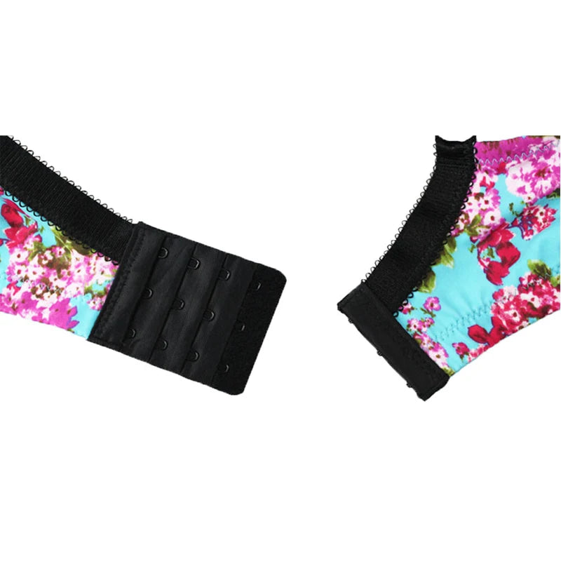 Sexy Women Bra Underwear Lace Printing Push Up Bra Brassiere Underwire 3/4 Cup Female Lingerie Plus Size 32-46 C-D-DD-DDD-E-F-G