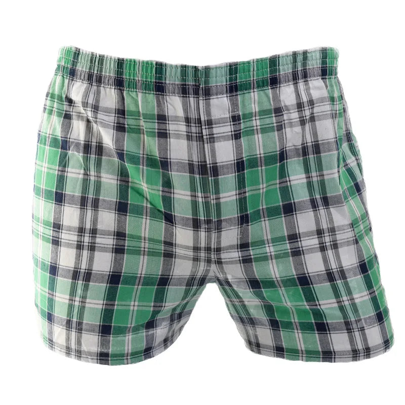 1pcs Mens Underwear Woven Boxer Hombre  Men Breathable Boxershorts Cotton Panties Male Gauze Shorts Plus Size