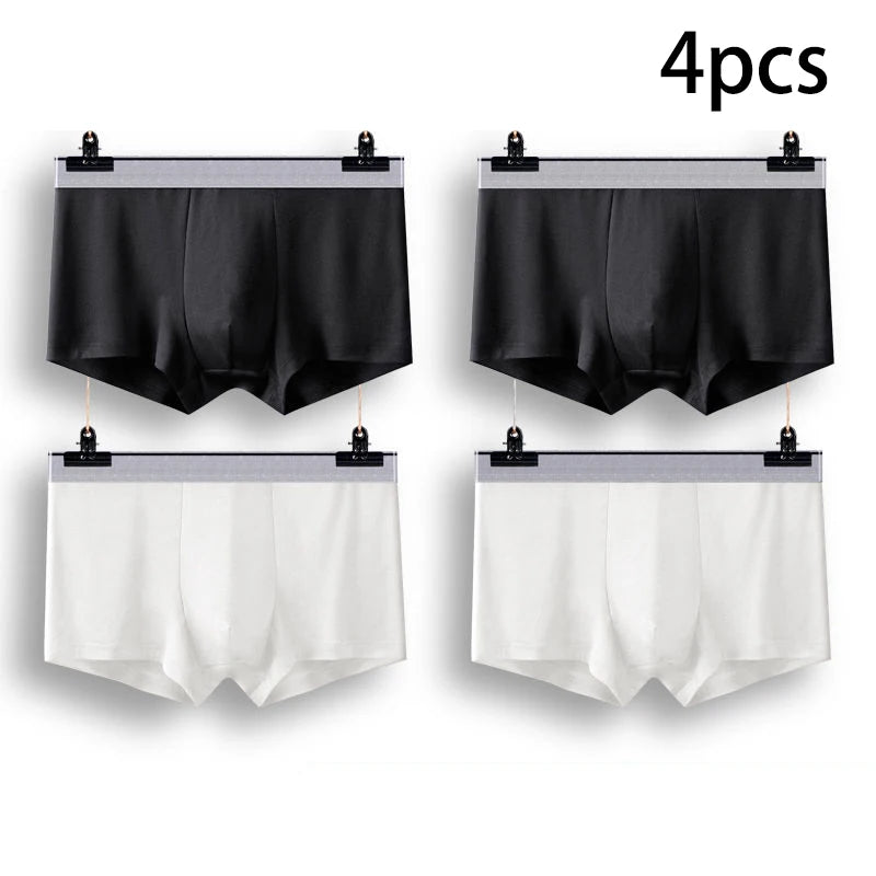 New Men's Underwears Men Panties Boxers Breathable Sexy Male Boxer Solid Underpants Comfortable Plus Size  Mens Underwear Boxers