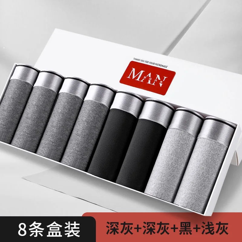 New Men's Underwears Men Panties Boxers Breathable Sexy Male Boxer Solid Underpants Comfortable Plus Size  Mens Underwear Boxers