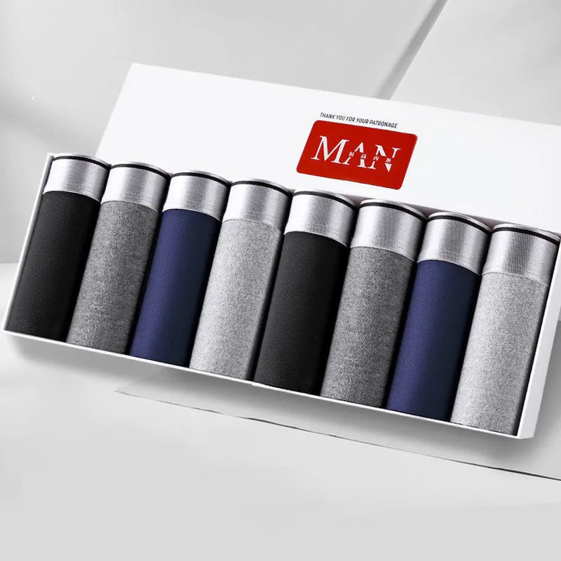 New Men's Underwears Men Panties Boxers Breathable Sexy Male Boxer Solid Underpants Comfortable Plus Size  Mens Underwear Boxers