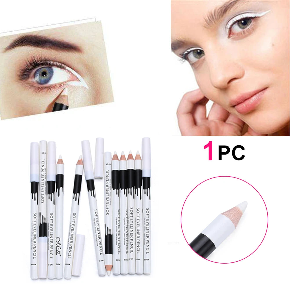 1/3/5Pcs New White Eyeliner Makeup Smooth Easy to Wear Eyes Brightener Waterproof Fashion Eyes Liner Pencils Eye Makeup Tool