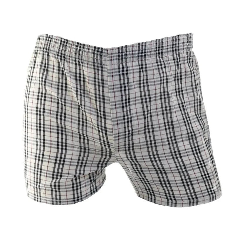 1pcs Mens Underwear Woven Boxer Hombre  Men Breathable Boxershorts Cotton Panties Male Gauze Shorts Plus Size
