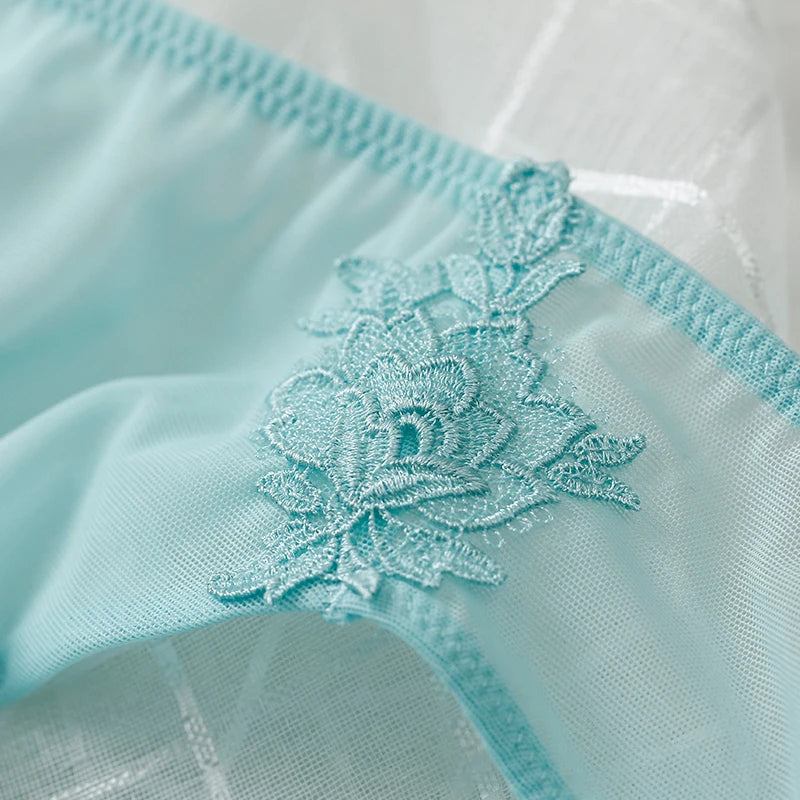 Lilymoda Sexy Luxury Floral Embroidery Women Bra Briefs Set Bra Panty Underwear Set Female Lingerie Brassiere Seamless Panties