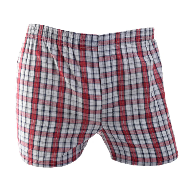 1pcs Mens Underwear Woven Boxer Hombre  Men Breathable Boxershorts Cotton Panties Male Gauze Shorts Plus Size