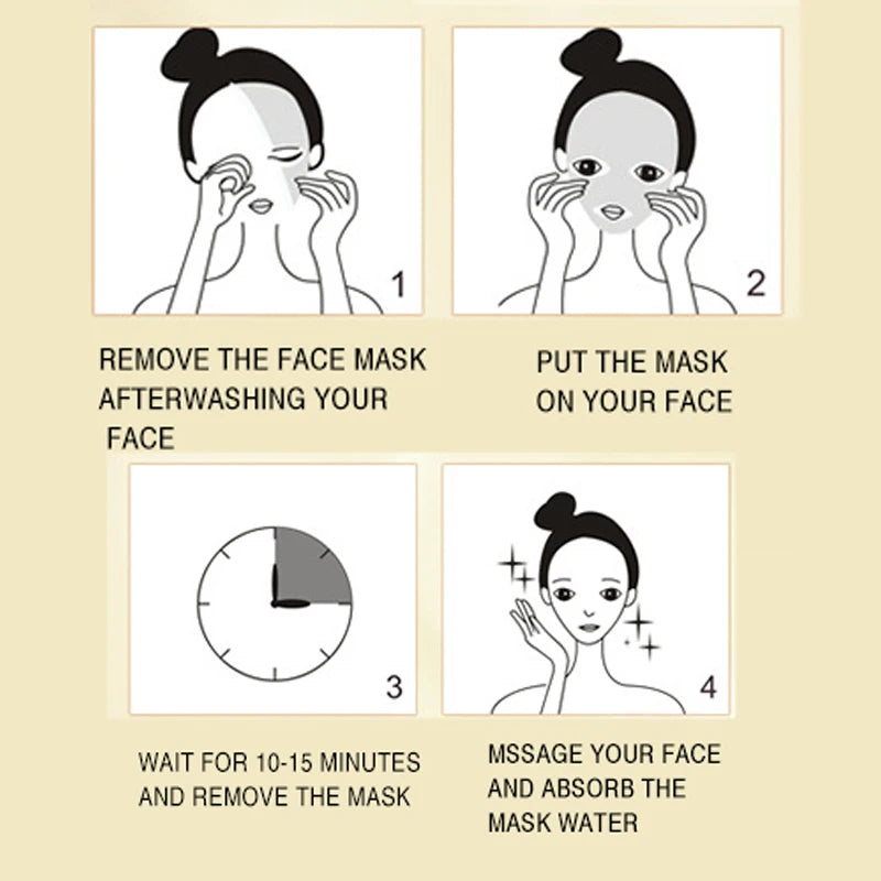 Snail Essence Net Facial Muscle Black Mask Moisturizing Exfoliating Skin Care Collagen Face Disposable Korean Cosmetics 1pc