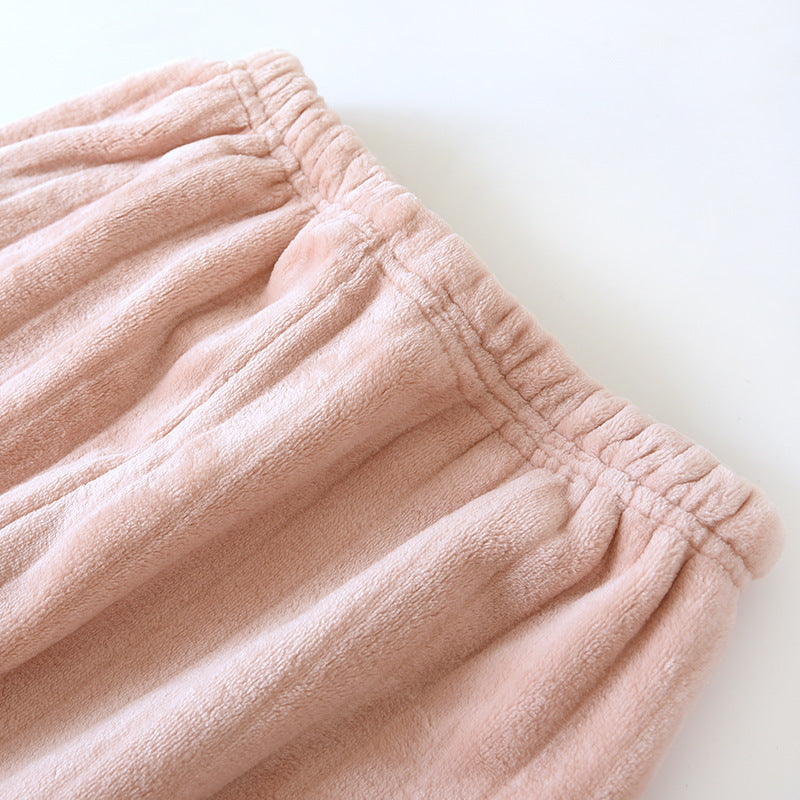 Couple Pajamas Winter Thick Coral Fleece Lapel Cardigan Sleepwear Flannel Men Women's Home Clothes Intimate Lingerie Nightwear