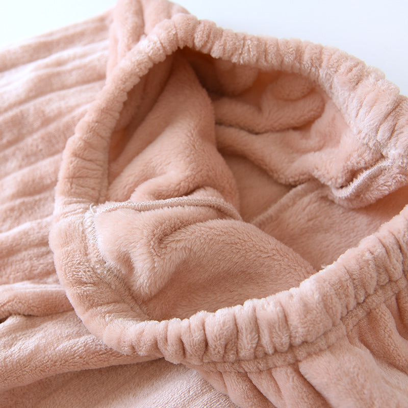 Couple Pajamas Winter Thick Coral Fleece Lapel Cardigan Sleepwear Flannel Men Women's Home Clothes Intimate Lingerie Nightwear