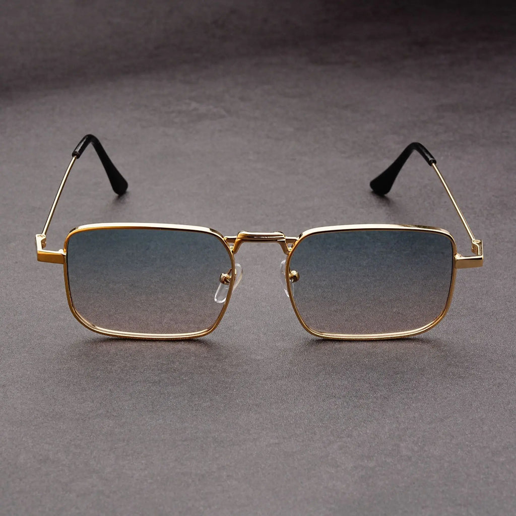 Fashion Rectangle Sunglasses Men Women Vintage Square Driving Sun Glasses Luxury Brand Metal Frame Eyewear Lentes De Sol Hombre