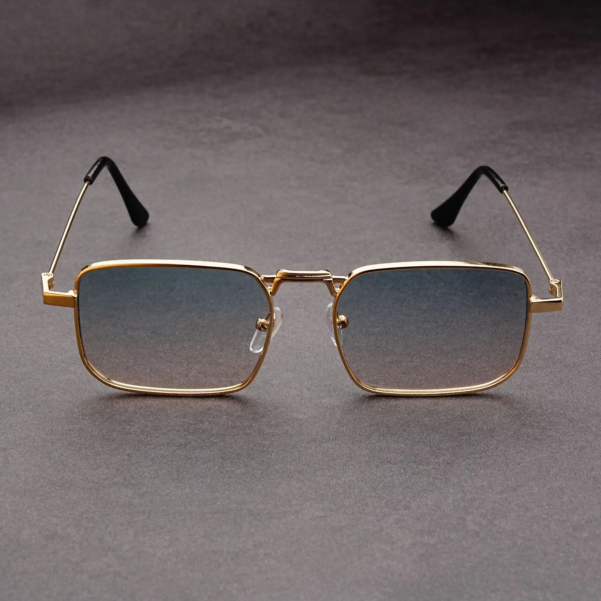 Fashion Rectangle Sunglasses Men Women Vintage Square Driving Sun Glasses Luxury Brand Metal Frame Eyewear Lentes De Sol Hombre