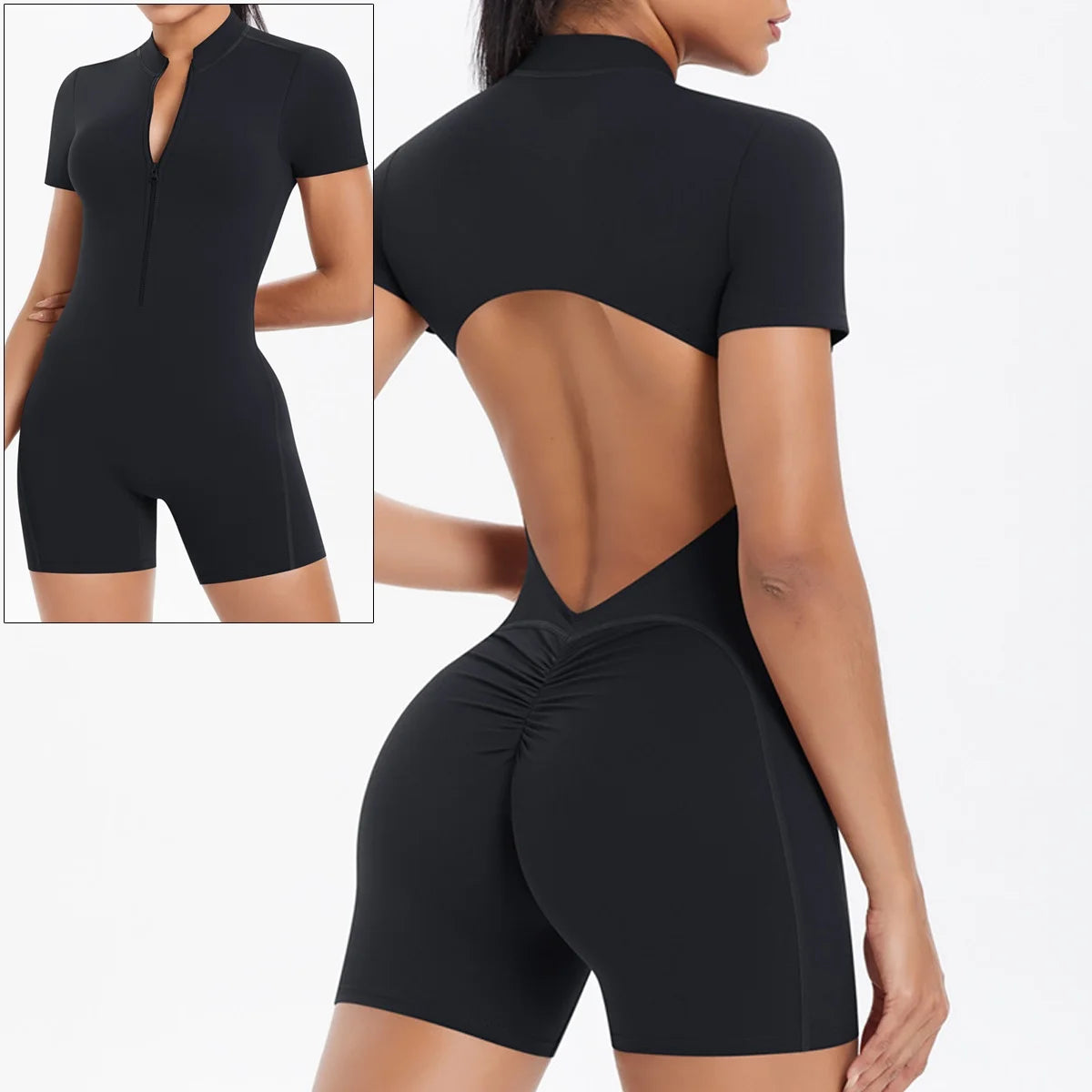 Cloud Rise Women Yoga Jumpsuit Long Sleeve Sports One Piece Suit Gym Pilates Fitness Bodysuit Rompers Workout Overall Sportswear