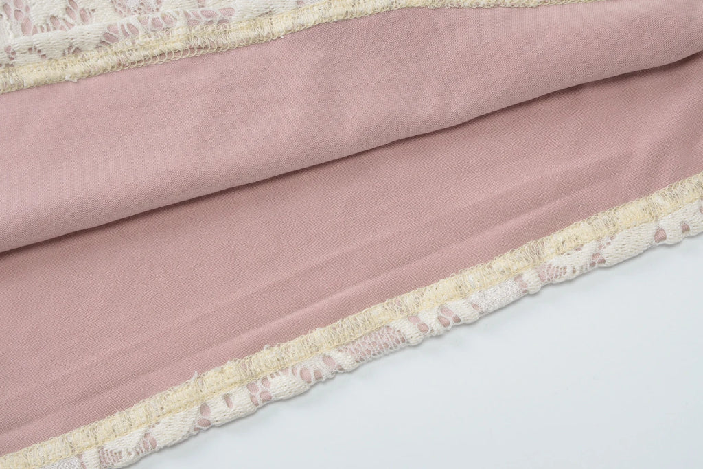 Hugcitar Turtleneck Long Flare Sleeve Patchwork Lace Hollow Out Button Sexy Mini Dress 2025 Spring Women Clothes Party Nightclub