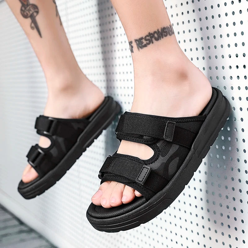 Men's Sandals Flat Sandals Men's Slippers Shoes for Men Wear-resistant Soft and Comfortable Indoor and Outdoor Non-slip Fashion