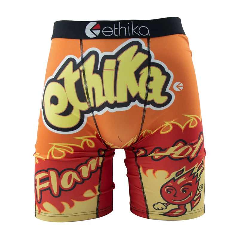 ETHIKA 1Pcs Sexy Men Underwear Boxers Breathable Swimming Man Underpants Plus Size S-3XL Mens Trunks Men's Panties Boxer Briefs
