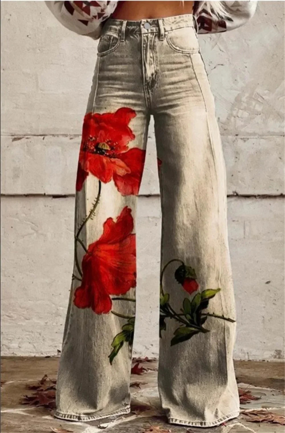 2025 Retro Fashion High Waisted Pants High Street Loose Wide Leg Denim Pants Women harajuku Y2k Loose Jeans Women's Streetwear