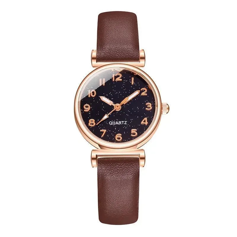 Quartz Watch Leather Strap Simple Design Dial Small Fashion Women Wristwatch Casual Watch relojes para mujer часы женские