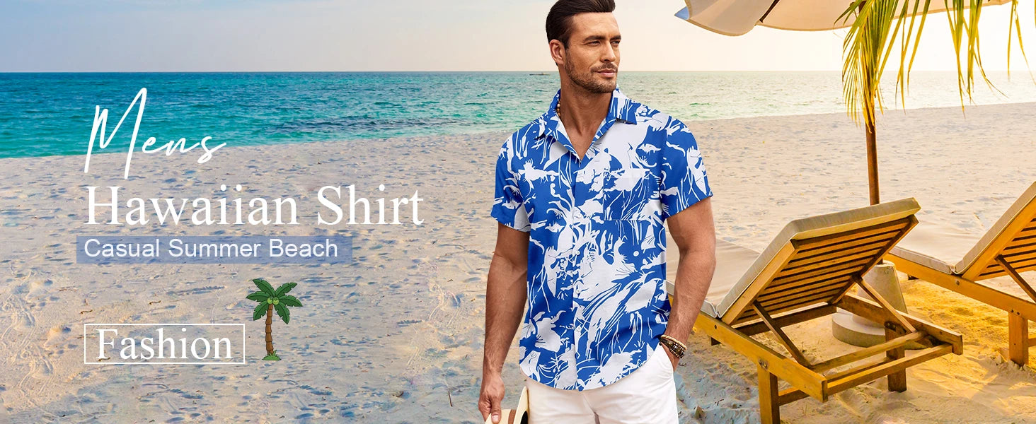 New Men's Large Size Shirts Daily Versatile Comfortable Breathable Short-sleeved Men's Button-down Shirts Fashion Men's Clothing
