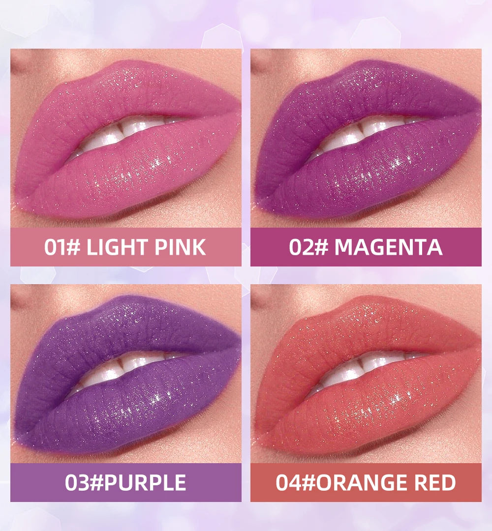 Lip-shaped lipstick seal Sip into makeup lazy blush lipstick Matte makeup effect Moisturizing lip gloss Waterproof non-stick cup