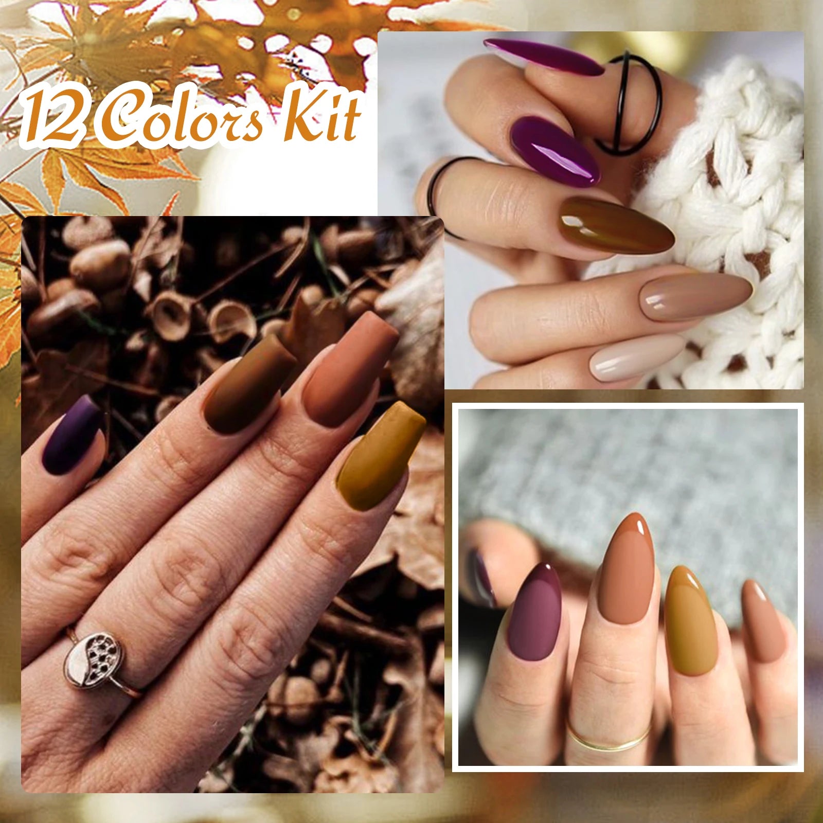 Mtssii 6ML Chocolate Color Gel Nail Polish Brown Semi Permanent UV Gel Autumn Winter Popular Soak Off Nail Art Gel Varnishes