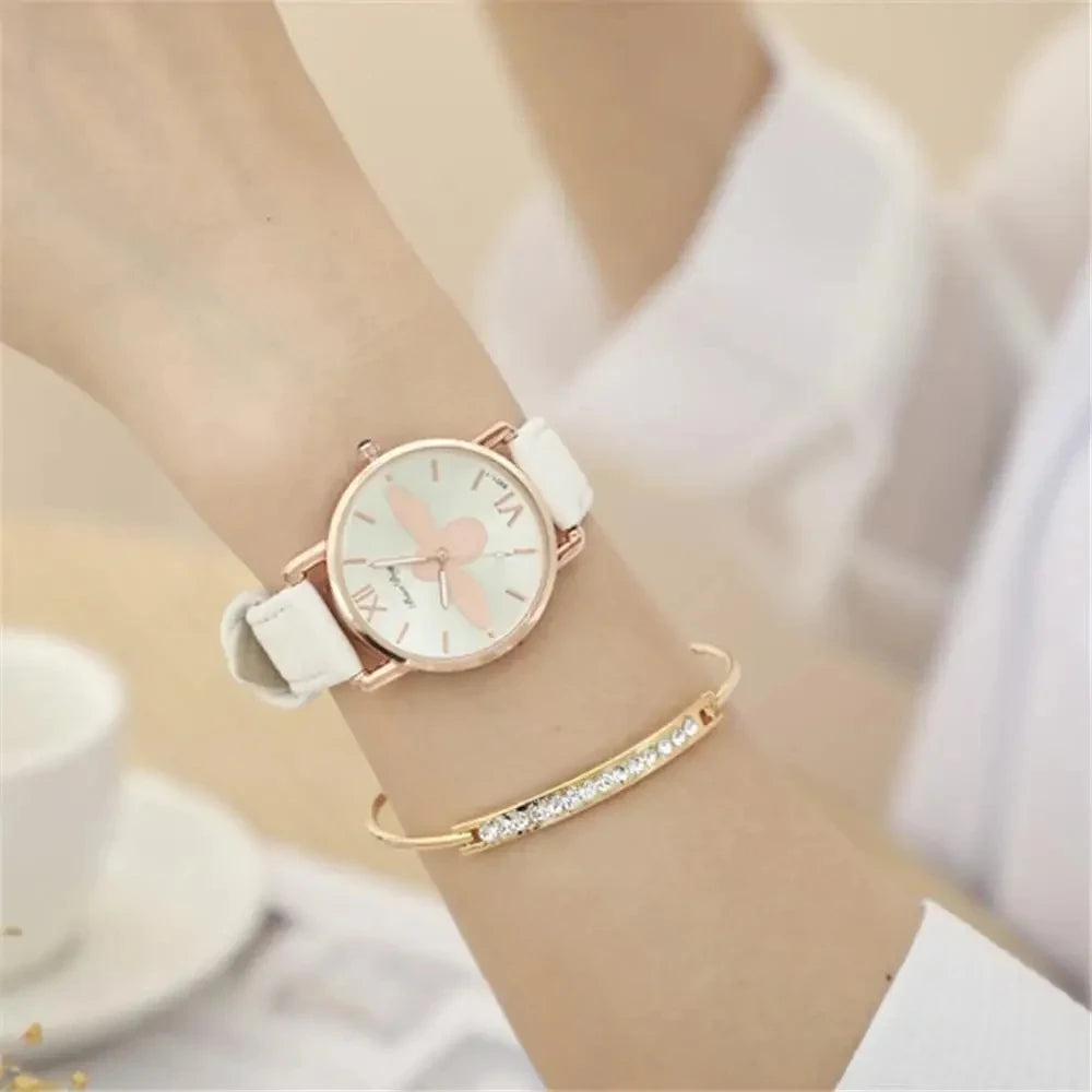 Simple Cute Womens Watches Ladies Fashion Bee Watch New Simple Casual Womens Analog WristWatch Bracelet Gift Relogios Feminino