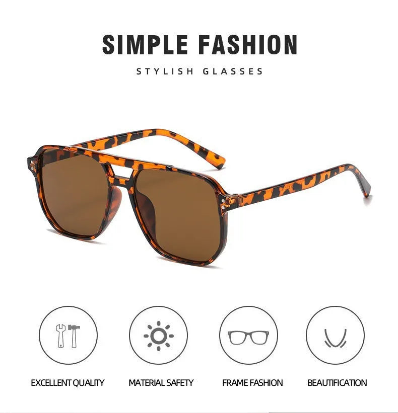 Luxury Brand Square Sunglasses Women Men Fashion Classic Sun Glasses Female Male Designer Mirror Outdoors Travel Shades Очки