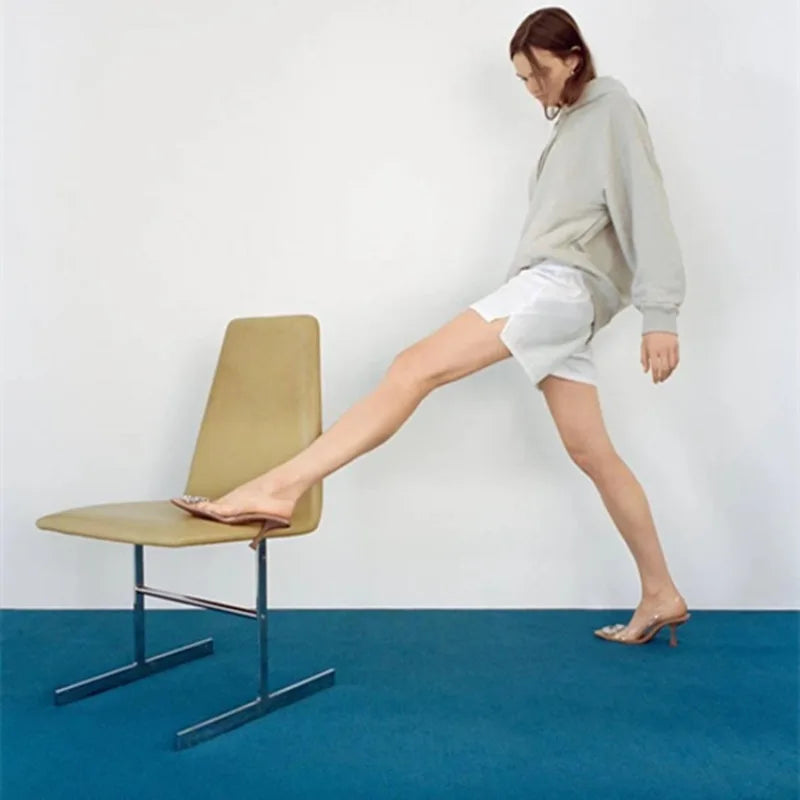 Large 42 Summer Shoes Women New High Heel Sandals Women's Pointed Thin Heels Banquet Simple High Heels Sandals Women