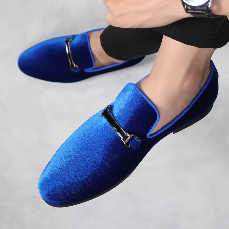 Designer Shoes Men Zapatos De Hombre Slip-On Leather Shoes Casual Male Shoes Adult Red Driving Moccasin Soft Non-slip Loafers