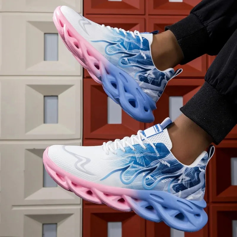 MAEDEF Women's Shoes Men Women Running Sports Shoes Lightweight Mesh Breathable Comfortable Flat Soft Tennis Shoe Sneakers Woman