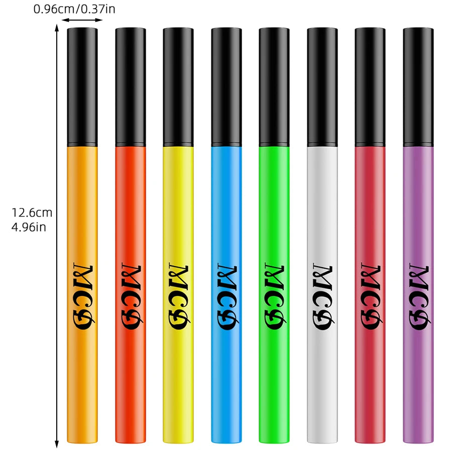 1PC UV Light Neon Eyeliner Pen Eyes Makeup Blue Green Waterproof Liquid Color Eye Liner Pencil Make Up Cosmetics Yellow Purple
