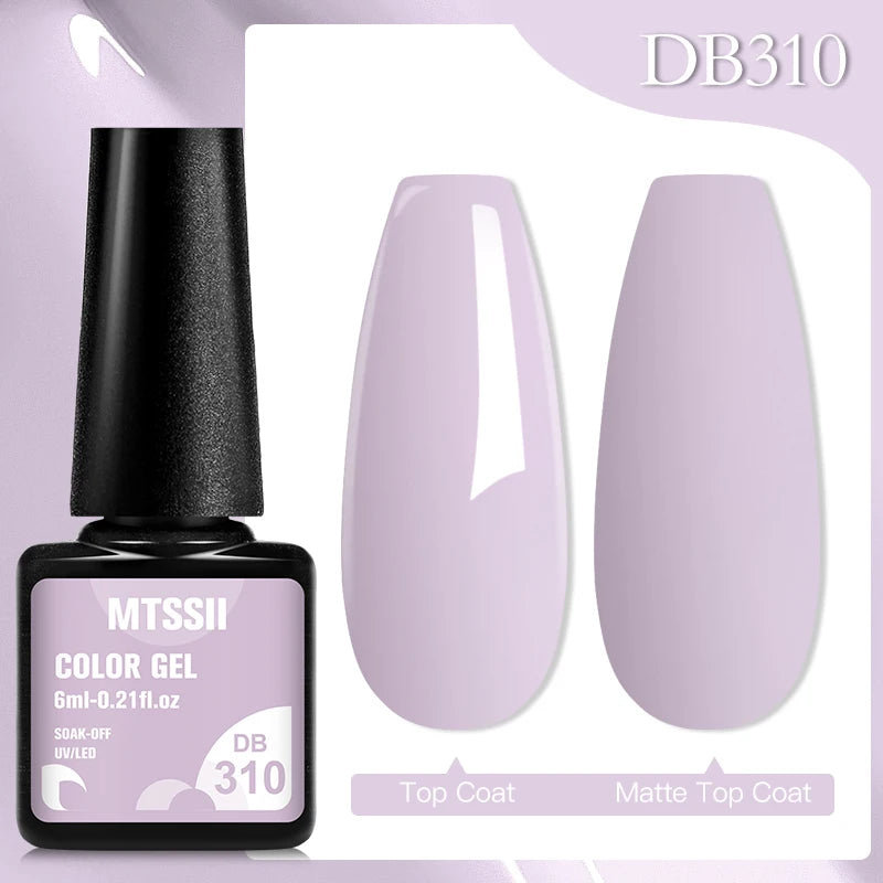 Mtssii 6ML Chocolate Color Gel Nail Polish Brown Semi Permanent UV Gel Autumn Winter Popular Soak Off Nail Art Gel Varnishes