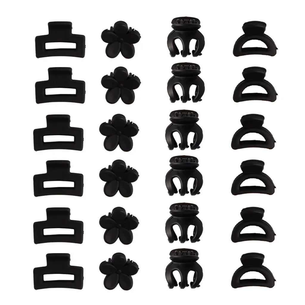8/6Pcs Black Hair Claws Elegant Acrylic Hair Clip Hairpins Barrette Crab Claw Clip Headwear For Women Girls Hair Accessories