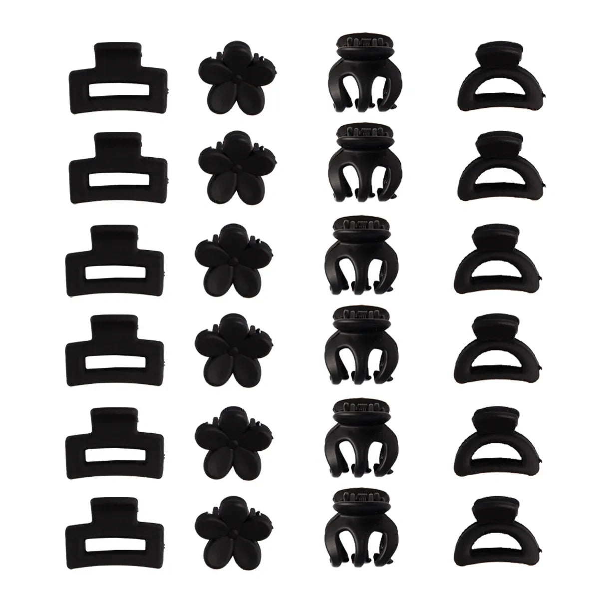 8/6Pcs Black Hair Claws Elegant Acrylic Hair Clip Hairpins Barrette Crab Claw Clip Headwear For Women Girls Hair Accessories