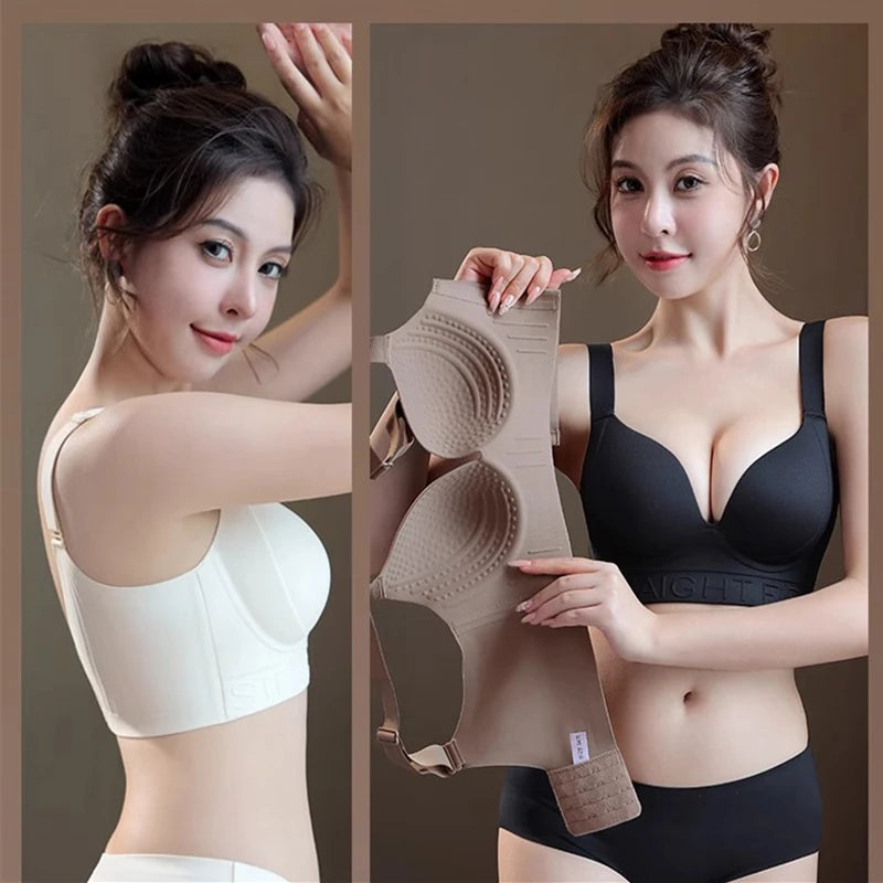 New Scarless Large Size Underwear for Women with Large Breasts and Small Thin Styles for Secondary Breast Adjustment Bra