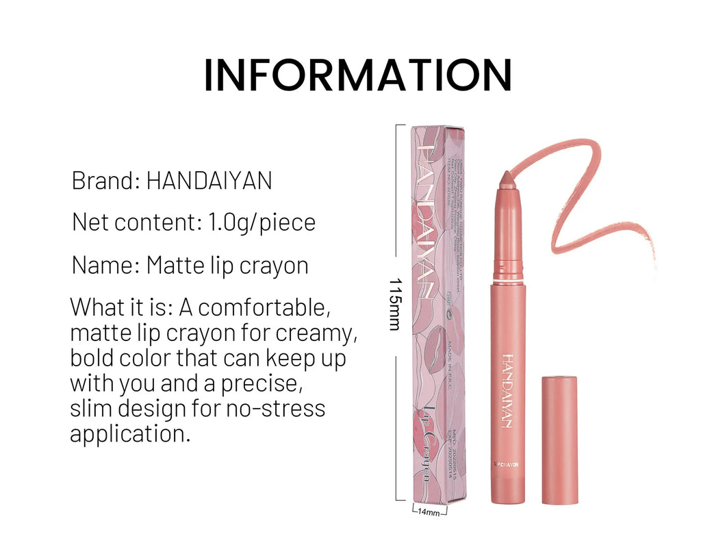 Waterproof Cherry Red Matte Lipstick Sexy Lipliner Pencil Plumping Stain Natural Nude Pink Lip Liner Outline Lips Contour Makeup