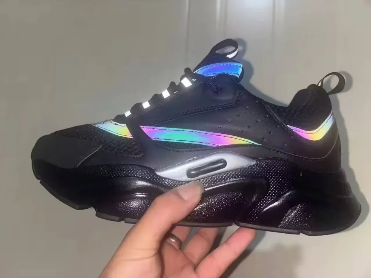 2025 new B22 sports and leisure thick soled fashionable retro breathable men's and women's height increasing casual shoes