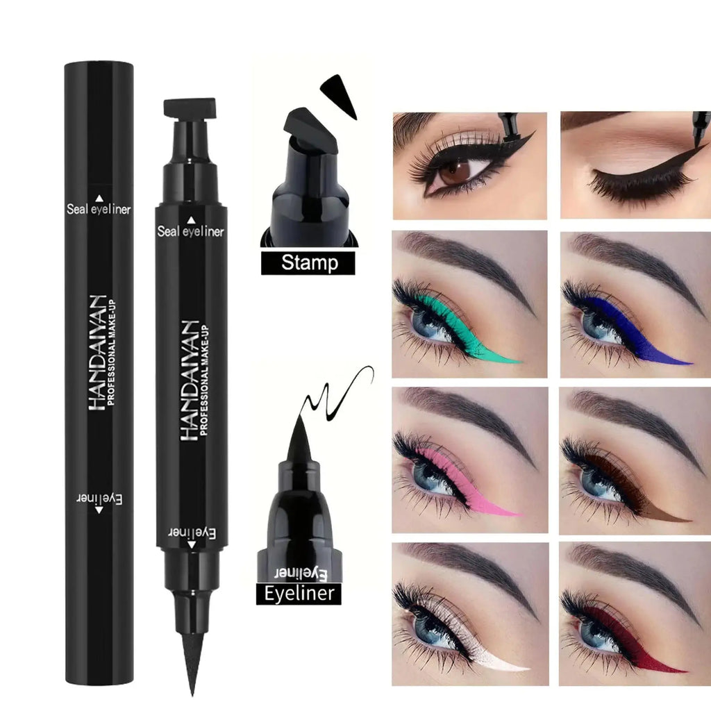 Long Lasting Triangle Liquid Eyeliner Stamp Waterproof Quick Dry No Smudging Eye Cosmetics Tool for Professional Makeup