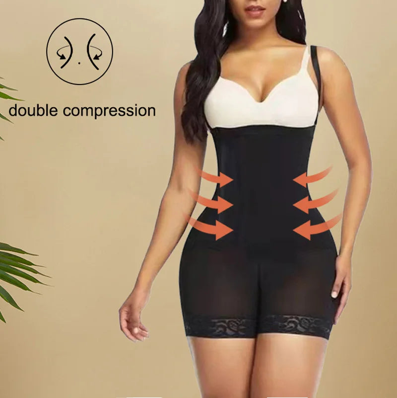 AfruliA High Compression Bodysuits Shapewear Fajas Colombianas Corrective Girdles Tummy Control Panties BBL Slimming Body Shaper