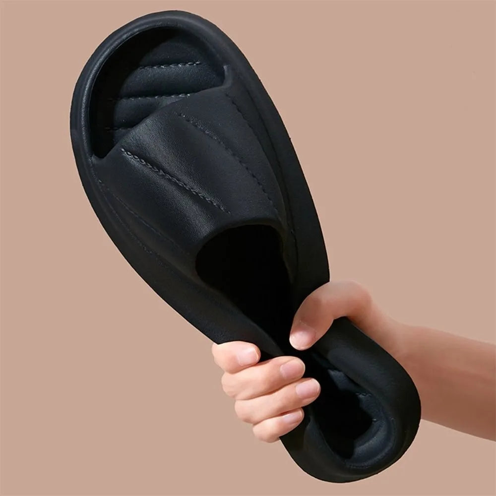 Women's Slippers Soft EVA Sandals Comfortable Stripe Decoration Cute Casual Shoes Non-Slip Shoes Solid Color Bathroom Sandals