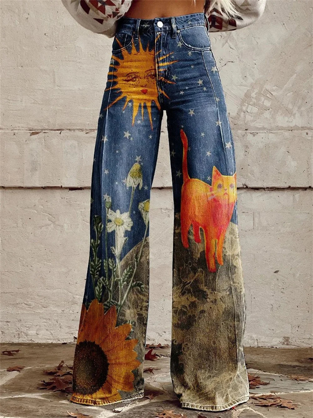 2025 Retro Fashion High Waisted Pants High Street Loose Wide Leg Denim Pants Women harajuku Y2k Loose Jeans Women's Streetwear