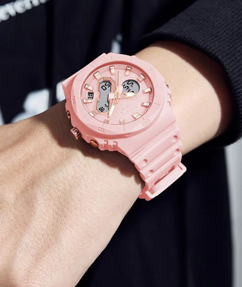 SMAEL Fashion Sport Watches for Unisex Top Brand Luxury Sports Chronograph Women Watch Waterproof Digital Quartz Wristwatch