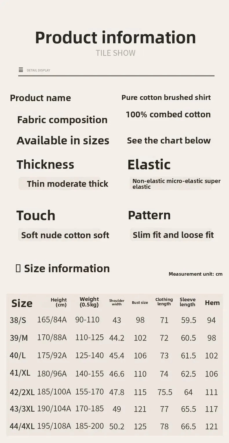 Pure Cotton Flannel Plaid Long Sleeve Casual Shirt for Men Spring Autumn New Style Retro Cross-Border Checkered Shirt