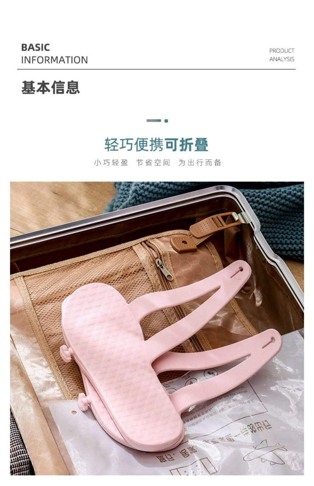 Travel portable slippers, travel non-slip lightweight soft sole folding slippers for men and women
